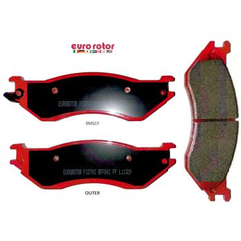 1999 Dodge Ram 1500 Van Disc Brake Pad Front Eurorotor ID702H image 1 of 1