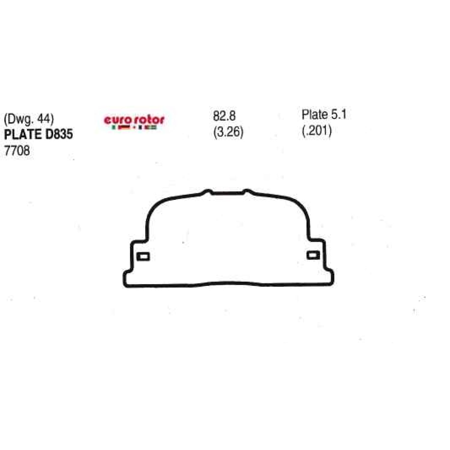 Eurorotor ID835H - Disc Brake Pad Eurorotor ID835H Disc Brake Pad product image 1 of 1