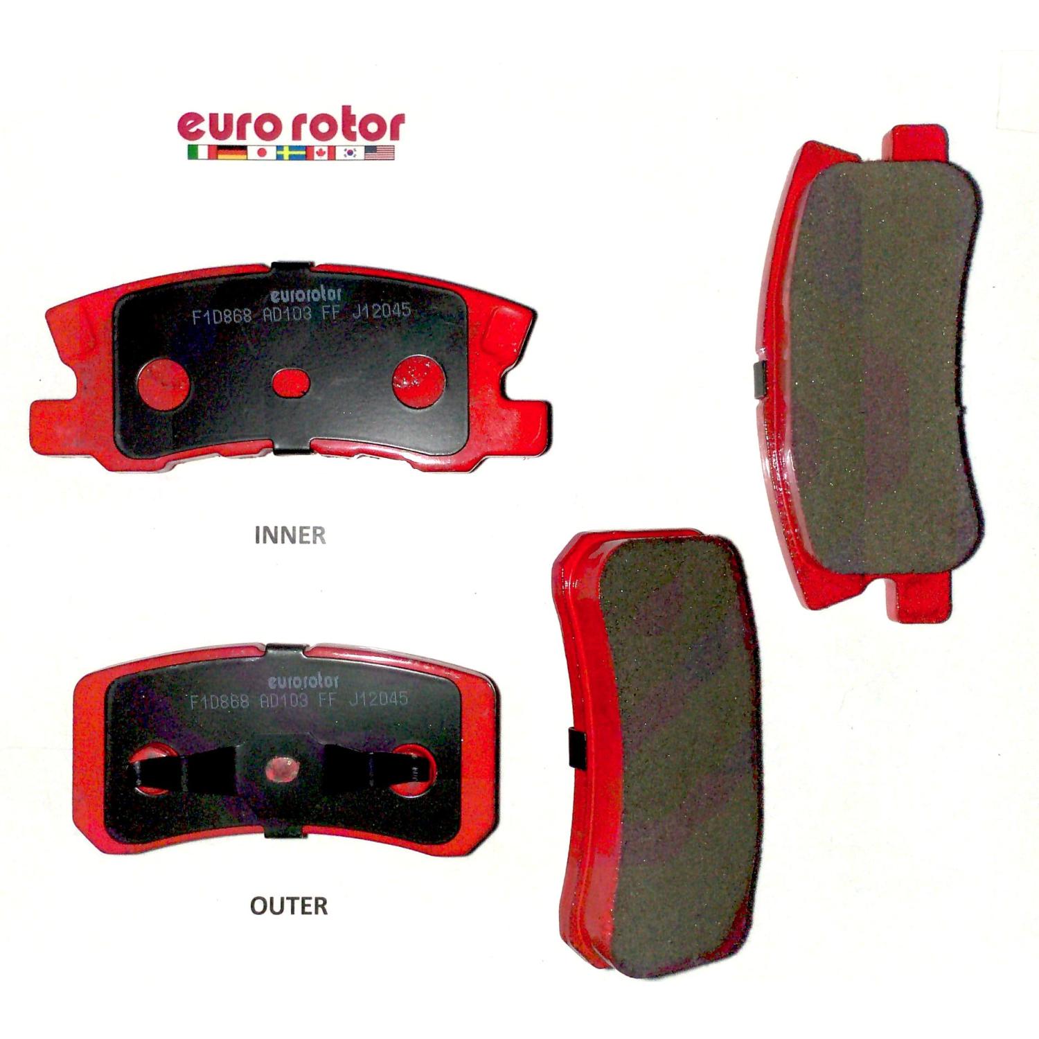 Eurorotor ID868H - Disc Brake Pad Eurorotor ID868H Disc Brake Pad product image 1 of 1