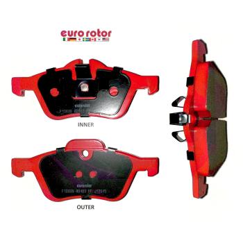 2007 Mini Cooper Disc Brake Pad Front Eurorotor ID939H image 1 of 1