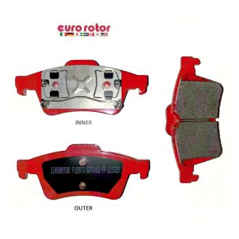 2003 Saab 9-3 Disc Brake Pad Rear Eurorotor ID973 image 1 of 1