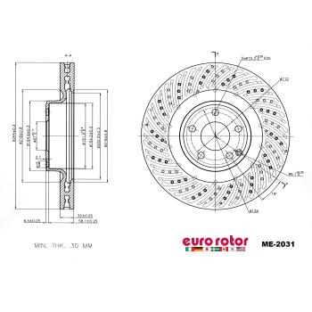 2020 Mercedes-Benz SLC43 AMG Disc Brake Rotor