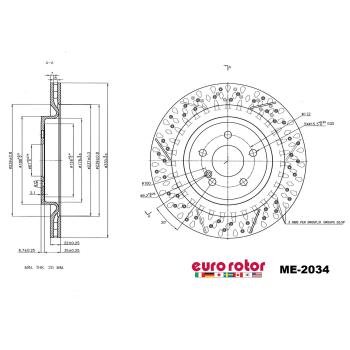 2016 Mercedes-Benz SLK55 AMG Disc Brake Rotor