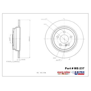 2010 Mercedes-Benz SL550 Disc Brake Rotor