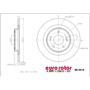 2020 Mitsubishi Outlander PHEV Disc Brake Rotor