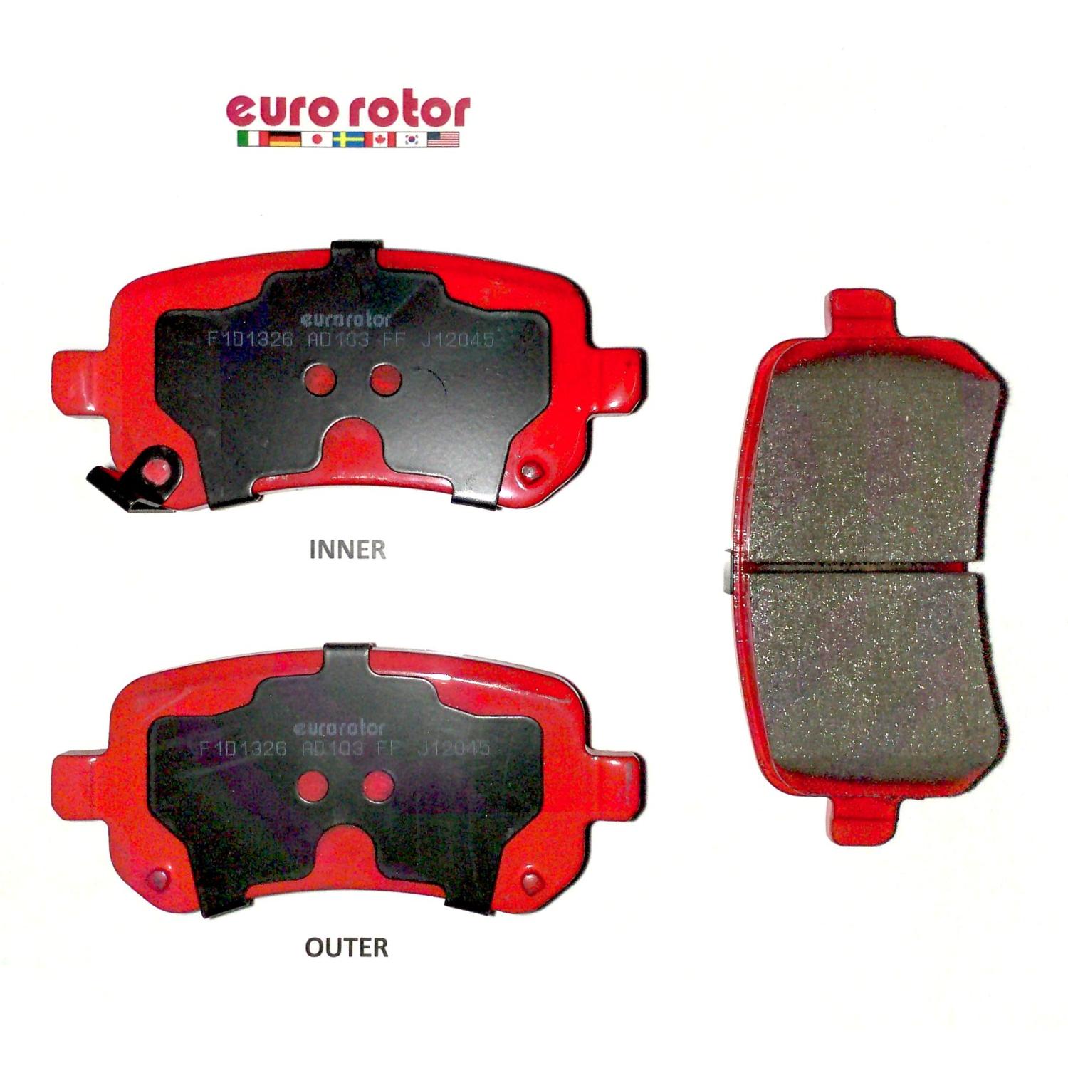 Eurorotor XD1326H - Disc Brake Pad Eurorotor XD1326H Disc Brake Pad product image 1 of 1