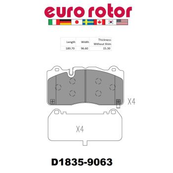 2018 Cadillac CTS Disc Brake Pad Front Eurorotor XD1835H image 1 of 1