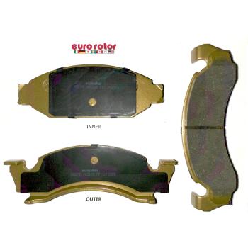 1991 Ford Bronco Disc Brake Pad Front Eurorotor XD375 image 1 of 1