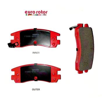 2002 Saturn SC2 Disc Brake Pad Rear Eurorotor XD698H image 1 of 1
