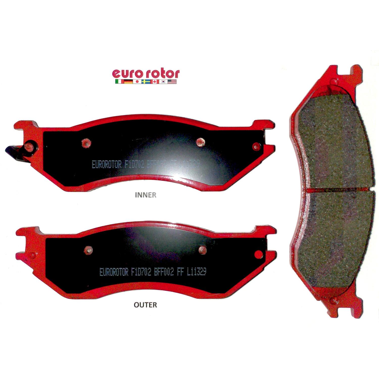 Eurorotor XD702H Disc Brake Pad product image 1 of 1