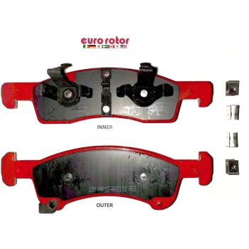 2005 Lincoln Navigator Disc Brake Pad Front Eurorotor XD934H image 1 of 1