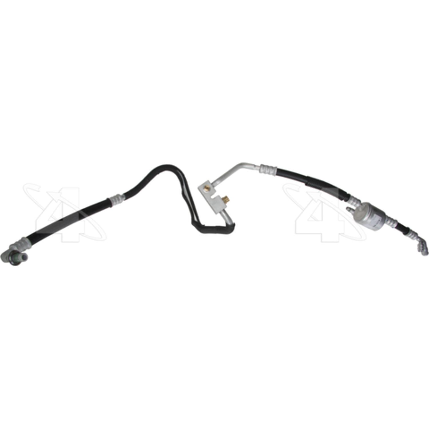 Four Seasons 55321 - A/C Refrigerant Discharge / Suction Hose Assembly Four Seasons 55321 A/C Manifold Hose Assembly product image 1 of 3