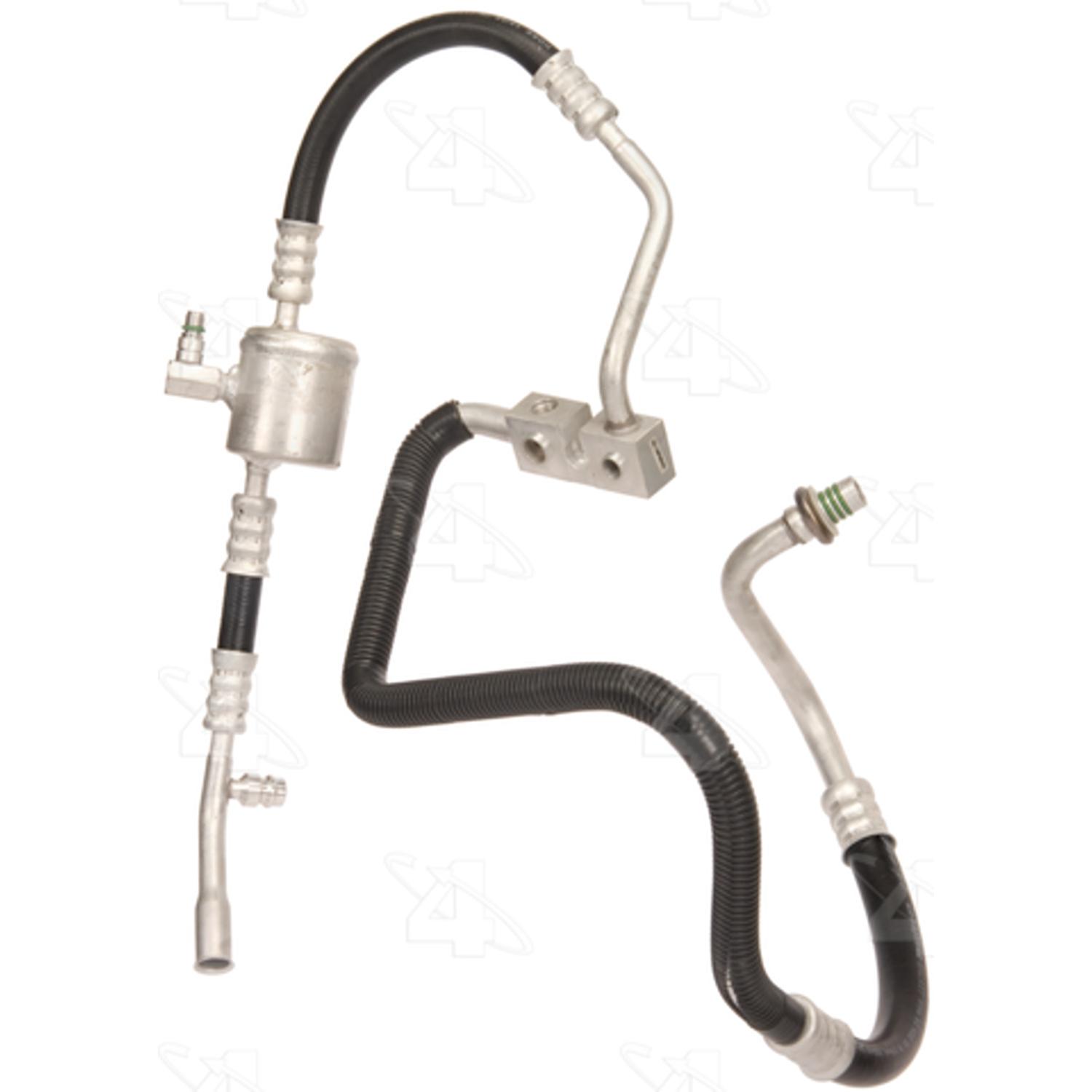 Four Seasons 55324 - A/C Refrigerant Discharge / Suction Hose Assembly Four Seasons 55324 A/C Manifold Hose Assembly product image 1 of 5