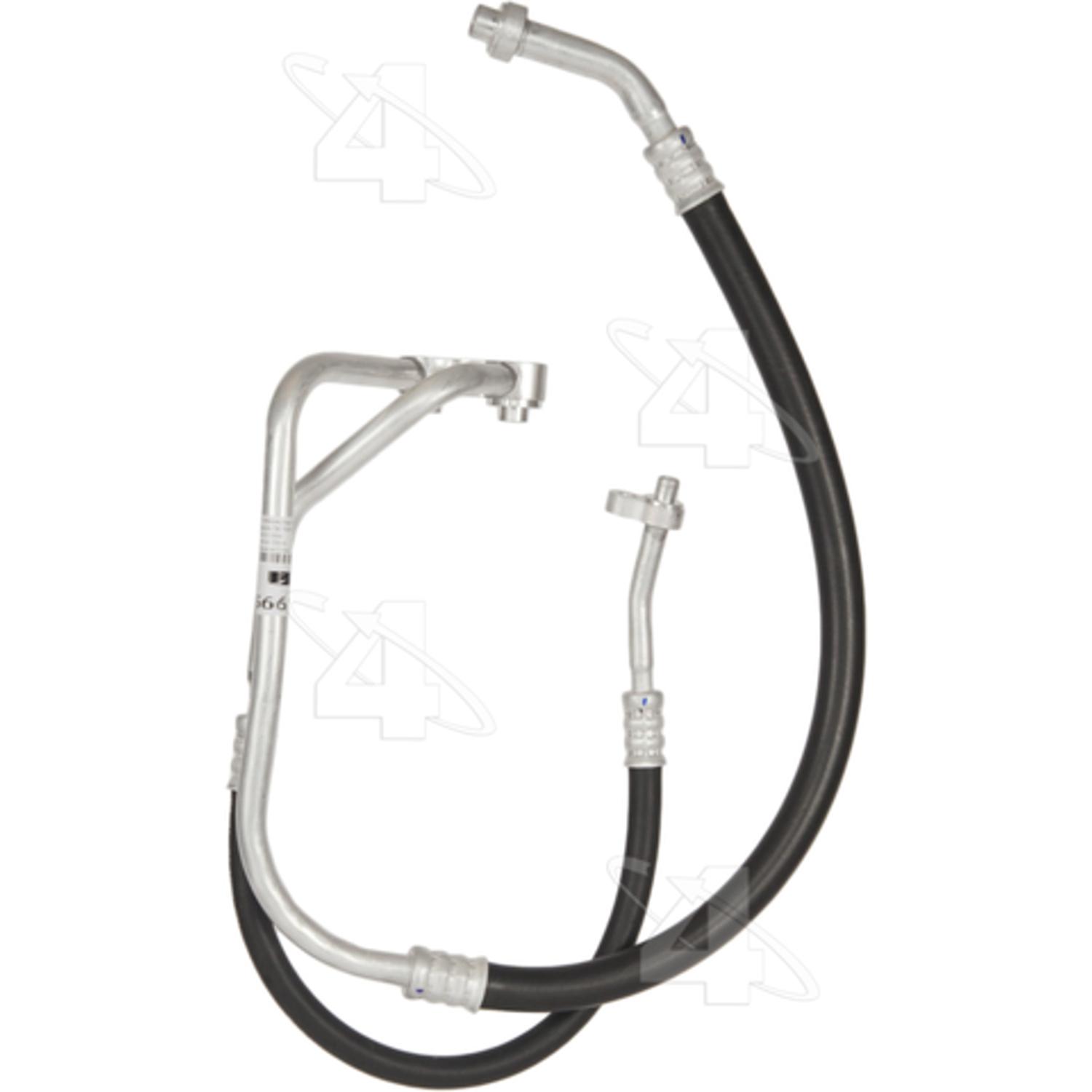 Four Seasons 56651 - A/C Refrigerant Discharge / Suction Hose Assembly Four Seasons 56651 A/C Manifold Hose Assembly product image 2 of 3