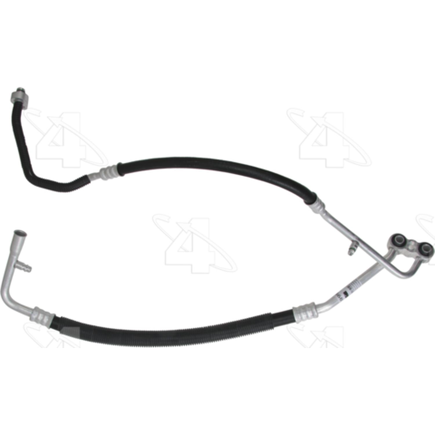 Four Seasons 56817 - A/C Refrigerant Discharge / Suction Hose Assembly Four Seasons 56817 A/C Manifold Hose Assembly product image 2 of 3
