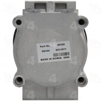 1998 Hyundai Sonata A/C Compressor Four Seasons 58154 image 2 of 4