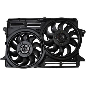 2017 Buick LaCrosse Dual Radiator and Condenser Fan Assembly Four Seasons 75191 image 2 of 4