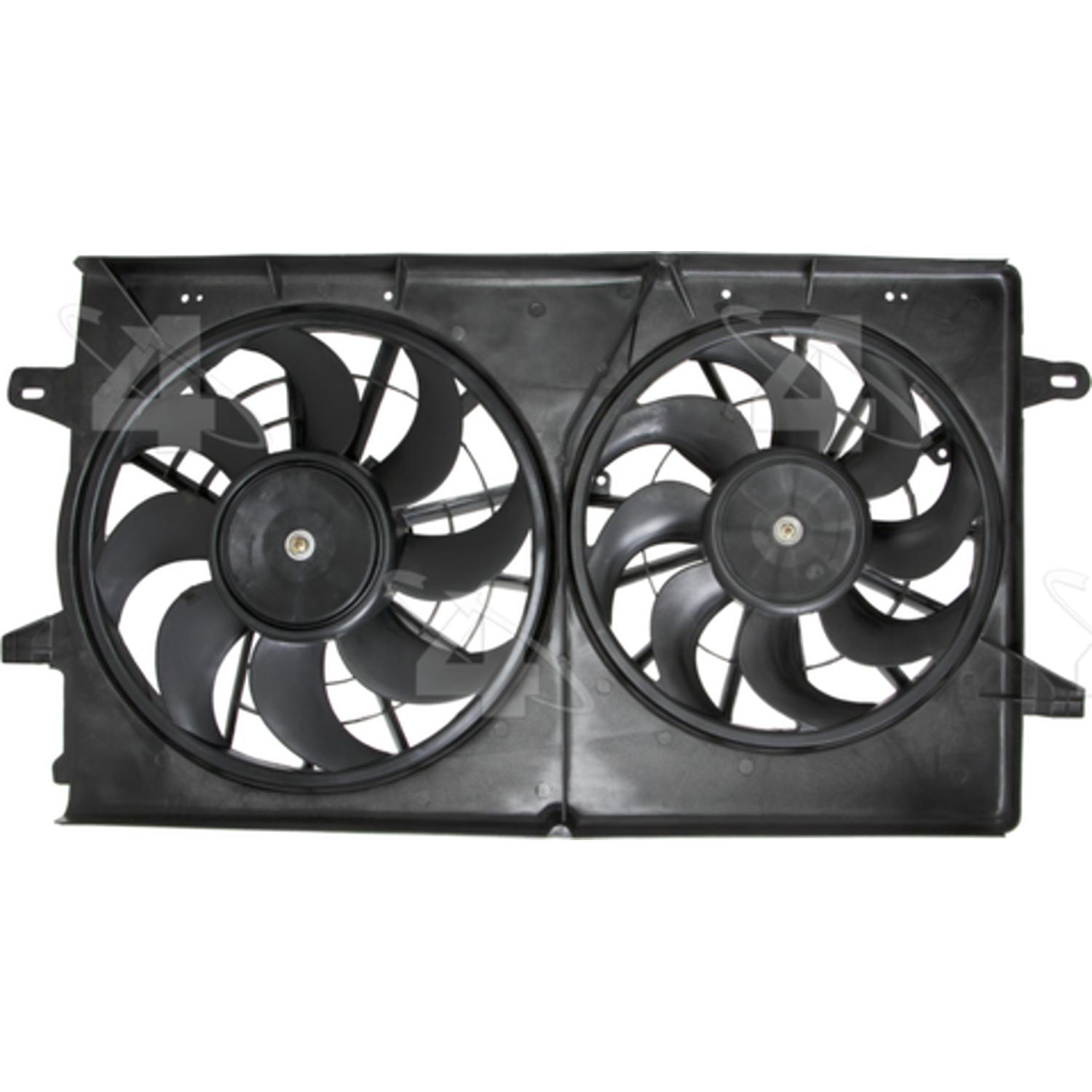Four Seasons 75210 - Engine Cooling Fan Assembly Four Seasons 75210 Dual Radiator and Condenser Fan Assembly product image 1 of 3