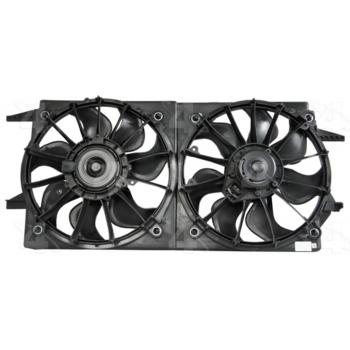 1997 Oldsmobile Cutlass Dual Radiator and Condenser Fan Assembly Four Seasons 75236 image 1 of 3