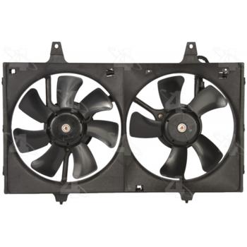 1999 Infiniti I30 Dual Radiator and Condenser Fan Assembly Four Seasons 75243 image 2 of 4