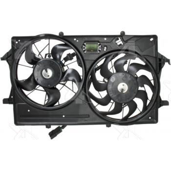 2000 Ford Focus Dual Radiator and Condenser Fan Assembly Four Seasons 75281 image 1 of 3