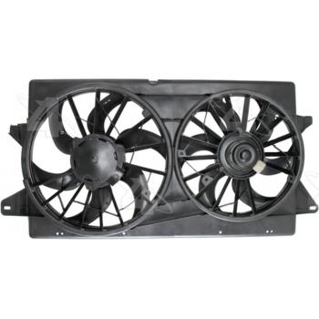 2003 Ford Windstar Dual Radiator and Condenser Fan Assembly Four Seasons 75300 image 2 of 3