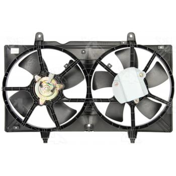 2004 Nissan Maxima Dual Radiator and Condenser Fan Assembly Four Seasons 75362 image 1 of 1