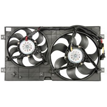 1998 Volkswagen Beetle Dual Radiator and Condenser Fan Assembly Four Seasons 75371 image 1 of 1