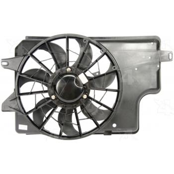 1996 Ford Mustang Dual Radiator and Condenser Fan Assembly Four Seasons 75405 image 1 of 1