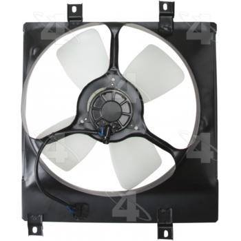 1989 Mazda 323 Engine Cooling Fan Assembly Four Seasons 75489 image 2 of 3