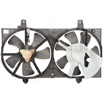 2006 Nissan Sentra Dual Radiator and Condenser Fan Assembly Four Seasons 75527 image 1 of 2