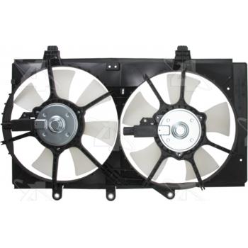 2002 Dodge Neon Dual Radiator and Condenser Fan Assembly Four Seasons 75528 image 2 of 3