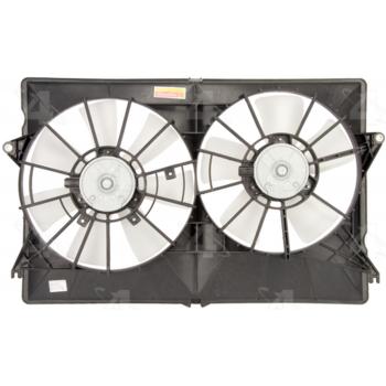 2006 Chrysler Pacifica Dual Radiator and Condenser Fan Assembly Four Seasons 75559 image 1 of 2