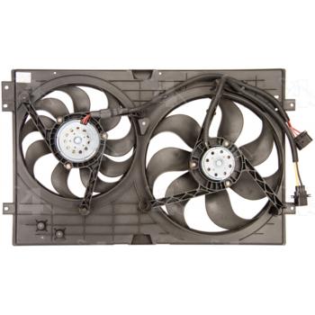 2006 Audi TT Dual Radiator and Condenser Fan Assembly Four Seasons 75612 image 1 of 2