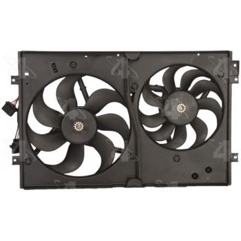 2006 Audi TT Dual Radiator and Condenser Fan Assembly Four Seasons 75612 image 2 of 2