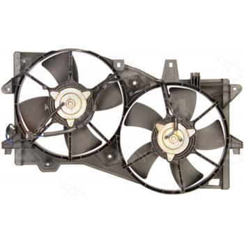 2006 Mazda MPV Dual Radiator and Condenser Fan Assembly Four Seasons 75613 image 1 of 2