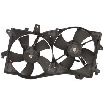 2006 Mazda MPV Dual Radiator and Condenser Fan Assembly Four Seasons 75613 image 2 of 2