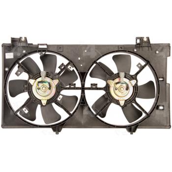 2008 Mazda 6 Dual Radiator and Condenser Fan Assembly Four Seasons 75615 image 1 of 2