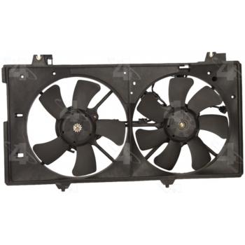 2008 Mazda 6 Dual Radiator and Condenser Fan Assembly Four Seasons 75616 image 2 of 2