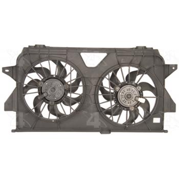 2005 Dodge Caravan Dual Radiator and Condenser Fan Assembly Four Seasons 75622 image 1 of 2