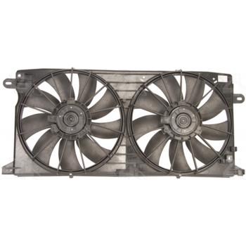 1999 Cadillac Seville Dual Radiator and Condenser Fan Assembly Four Seasons 75624 image 1 of 2
