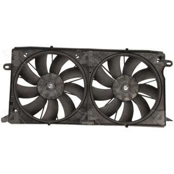 1999 Cadillac Seville Dual Radiator and Condenser Fan Assembly Four Seasons 75624 image 2 of 2