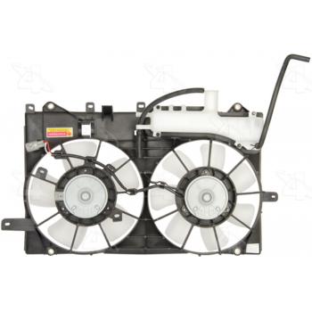 2009 Toyota Prius Dual Radiator and Condenser Fan Assembly Four Seasons 75648 image 1 of 2