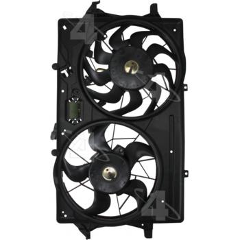 2003 Ford Focus Dual Radiator and Condenser Fan Assembly Four Seasons 75649 image 3 of 3