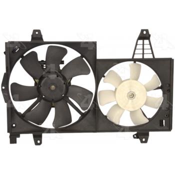 2004 Volvo V40 Dual Radiator and Condenser Fan Assembly Four Seasons 75650 image 2 of 2