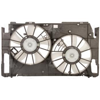 2008 Toyota RAV4 Dual Radiator and Condenser Fan Assembly Four Seasons 75653 image 1 of 2