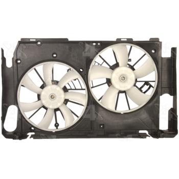 2008 Toyota RAV4 Dual Radiator and Condenser Fan Assembly Four Seasons 75653 image 2 of 2