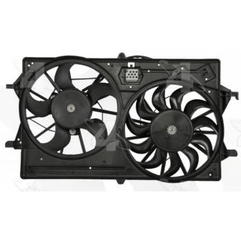 2003 Ford Focus Dual Radiator and Condenser Fan Assembly Four Seasons 75943 image 2 of 4