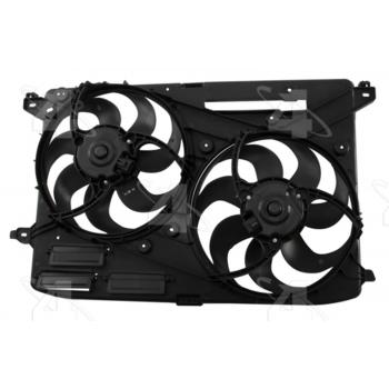 2013 Ford Fusion Dual Radiator and Condenser Fan Assembly Four Seasons 75952 image 2 of 4