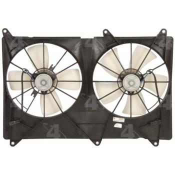 2003 Toyota Highlander Dual Radiator and Condenser Fan Assembly Four Seasons 75978 image 1 of 2